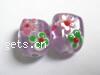 Handmade Lampwork Beads, Rectangle, 11x15mm, Sold by PC