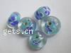 Handmade Lampwork Beads, Rondelle, 8x12mm, Sold by PC