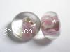 Handmade Lampwork Beads, Rondelle, 8x12mm, Sold by PC