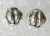 Zinc Alloy Corrugated Beads, Rondelle, plated lead free, Grade A Approx 