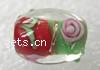 Handmade Lampwork Beads, Drum, 11x14mm, Sold by PC