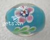 Handmade Lampwork Beads, Drum, 20mm, Sold by PC