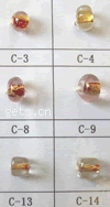 Gold Foil Lampwork Beads, more styles for choice, Sold by PC