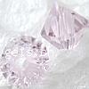 Tschechische Kristallperlen, Kristall, Doppelkegel, handgemachte facettiert, Pfirsich, 4mm, 720PCs/Tasche, verkauft von Tasche