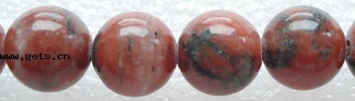 Sésame jaspe perle, Jaspe rouge de sésame, Rond, multiple tailles pour le choix, rouge, Longueur:15 pouce, Vendu par brin