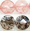 Flat Round Crystal Beads, faceted, 4mm, Sold per 13-14-Inch Strand