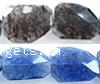 Chinese Crystal Beads, Faceted Nuggets, 40x30mm, Sold per 13-14-Inch Strand