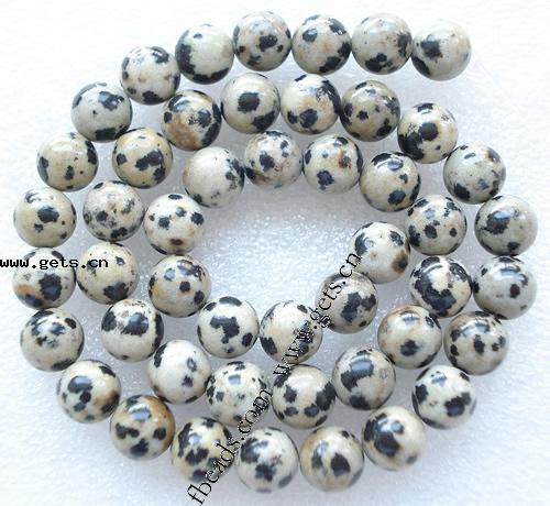 Dalmatian Beads, Round, more sizes for choice, Hole:Approx 1mm, Length:15 Inch, Sold By Strand