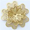 Brass Flower Finding, plated Approx 1.5mm 