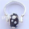 Lampwork European Finger Ring , with Cupronickel Approx 