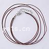 Nylon Necklace Cord, zinc alloy lobster clasp, plated 1mm Approx 19 Inch 