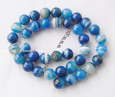 Natural Lace Agate Beads, Round, different size for choice, blue, Hole:Approx 1-1.5mm, Length:Approx 15 Inch, Sold By Strand
