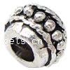 Zinc Alloy European Beads, Rondelle, plated Approx 4.5mm 