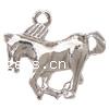Zinc Alloy Animal Pendants, Horse, plated Approx 2mm 