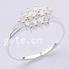 Cubic Zirconia Sterling Silver Finger Ring, 925 Sterling Silver, plated, with cubic zirconia 7mm Approx 17.5mm, US Ring .5 