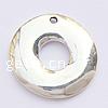 Zinc Alloy Flat Round Pendants, plated Approx 2mm 