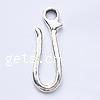 Zinc Alloy Hook and Eye Clasp cadmium free Approx 9mm 