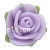 erles fimo en fleur, argile de polymère, disposé en couche, violet, 15mm Vendu par sac