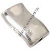 Zinc Alloy Flat Beads, Rectangle, plated, smooth Approx 1mm 