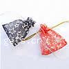 Organza Jewelry Pouches Bags, with star pattern & translucent 
