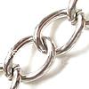 Iron Twist Oval Chain, more plated colors for choice, nickel, lead & cadmium free, 13.7x10x1.8mm, Length:100m, Sold by Lot
