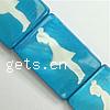 Painted Shell Beads, Rectangle Approx 15 Inch, Approx 