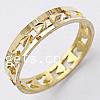 Brass Finger Ring, plated, hollow 4mm Approx 18.5mm, US Ring .5 