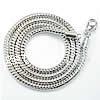 Латунь Пандора ожерелье цепь, Много цветов для выбора, не содержит никель, свинец, 3mm, длина:18 дюймовый, продается Strand