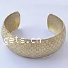 Brass Cuff Bangle, plated, with flower pattern nickel & cadmium free Approx 65mm Inch 
