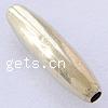 Brass Smooth Beads, Oval, plated, seamless Approx 1mm 