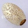 Brass Stardust Beads, Oval, plated, large hole Approx 4mm 