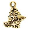 Vehicle Shaped Zinc Alloy Pendants, Ship, plated cadmium free Approx 3.5mm, Approx 