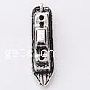 Vehicle Shaped Zinc Alloy Pendants, plated nickel, lead & cadmium free Approx 2mm 