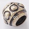 Zinc Alloy Large Hole Beads, Drum, plated nickel, lead & cadmium free Approx 7.5mm 