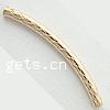 Gold Filled Tube Beads, textured Approx 1mm 