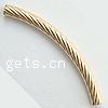 Gold Filled Tube Beads, twist Approx 1.5mm 