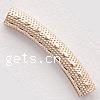 Gold Filled Tube Beads, Curved Tube, textured Approx 1.5mm 