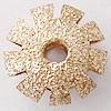 Brass Stardust Beads, Flower, plated, hollow Approx 2mm 