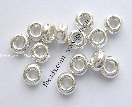 Zinc Alloy Spacer Beads, Donut, plated, different size for choice, more colors for choice, nickel, lead & cadmium free, Hole:Approx 2mm, Approx 1000PCs/Bag, Sold By Bag