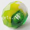 perles en cristal Pandore sans noyau, rondelle, sans filetage & facettes, vert fougère Environ 6mm, Vendu par PC