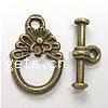 Zinc Alloy Toggle Clasp, Oval, plated, single-strand Approx 