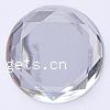 Fashion Acrylic Jewelry Cabochon, Flat Round, flat back & faceted 20mm 