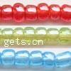 Transparent Lustered Glass seed Beads, Round, translucent 