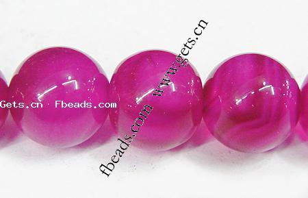 Perles agates rose naturelles, agate rose, Rond, Personnalisé & multiple tailles pour le choix, Trou:Environ 1-1.5mm, Longueur:Environ 15.5 pouce, Vendu par brin