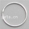 Sterling Silber geschlossenen Sprung Ring, 925 Sterling Silber, Kreisring, plattiert, glatt, keine, 9.6x0.4mm, verkauft von PC