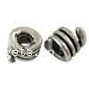 Zinc Alloy European Beads, Snake, plated, without troll cadmium free Approx 4mm 