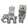 Zinc Alloy European Beads, Elephant, plated, without troll nickel, lead & cadmium free Approx 4mm 