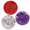 Cubic Zirconia Cabochons, Flat Round, handmade faceted Grade A, 8mm 