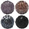 Woven Glass Seed Beads, with Acrylic, Round 18mm Approx 2mm, Approx 
