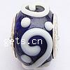 Lampwork Sterling Silver Double Core Beads, Rondelle, 10x14mm, Hole:Approx 4.5MM, Sold by PC